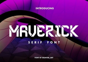 Maverick 英文字体下载现代无衬线字体奢华优雅时髦未来主义