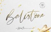Balistone 英文优雅现代手写体圆珠笔墨迹女性ins风格