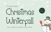 Christmas Winterfall 英文衬线体可爱卡通冬日圣诞节衬展示风格