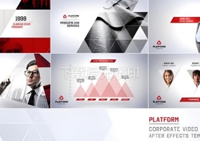 企业宣传视频AE模板业务演示公司品牌介绍平台素材包