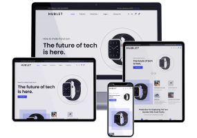 Hublet 手表配件Shopify 在线商店主题模板下载独立站网站源码