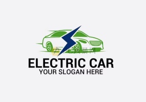 新能源充电电动汽车Logo充电桩模板矢量标志AI/EPS文件